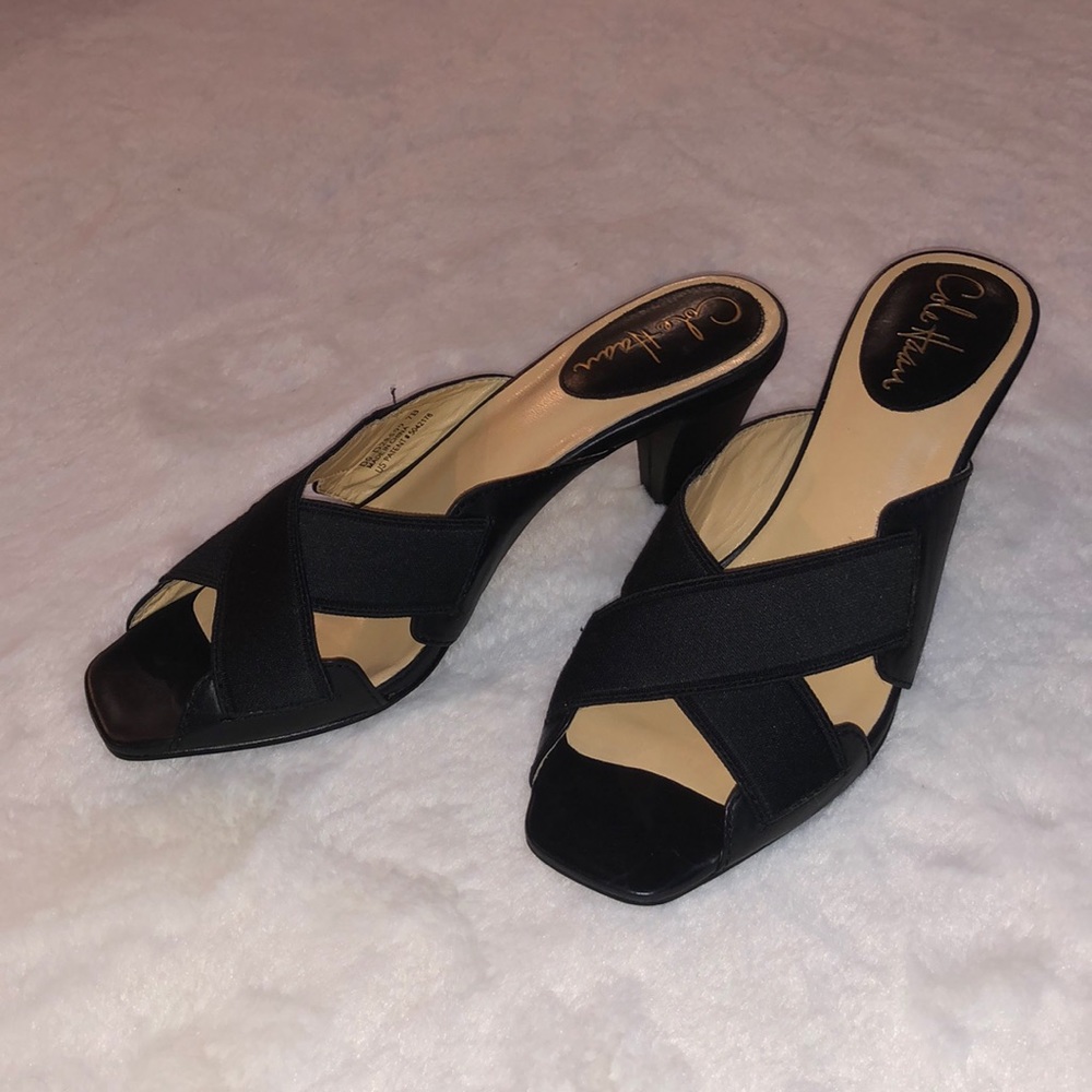 Brand New Cole Haan Size 7 Black Strappy Heels